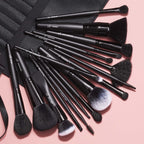 17-Piece Ultimate Makeup Brush Set & Travel Roll