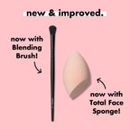 Full Face & Eye Makeup Brush Set with Travel Case