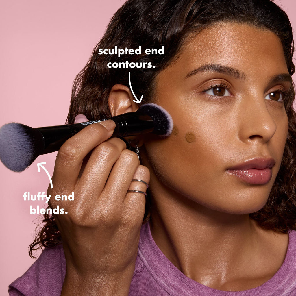 Liquid Bronzer & Contour Duo Brush