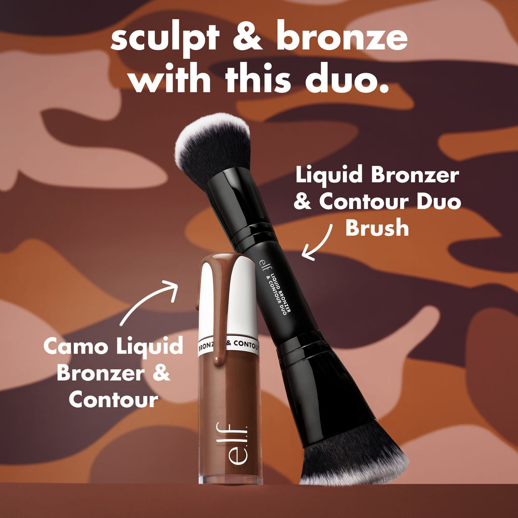 Liquid Bronzer & Contour Duo Brush