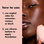Halo Glow Angled Silicone Face Sponge