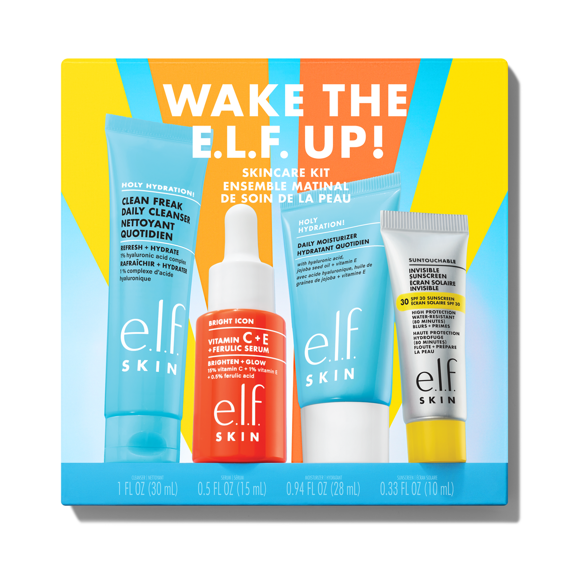 Wake the e.l.f. Up Skincare Kit